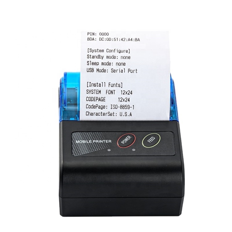 Receipt Printer - Imprimante thermique portable mini sans fil