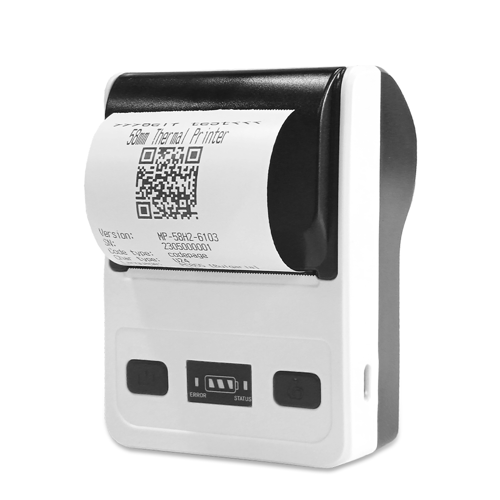 Receipt Printer - Mini imprimante thermique de reçus Bluetooth