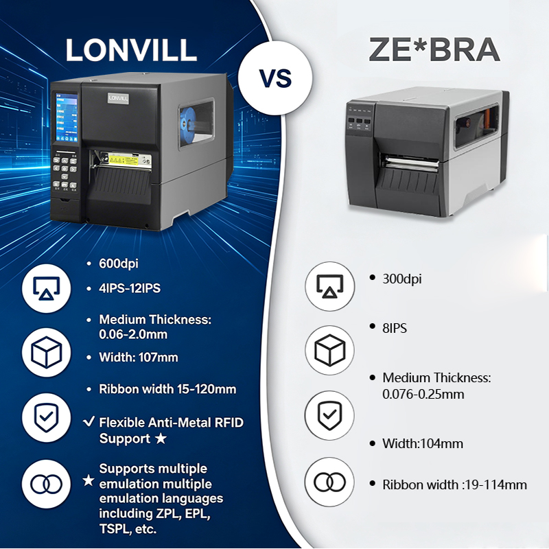 Imprimante RFID industrielle L - Barcode Printer avis et prix
