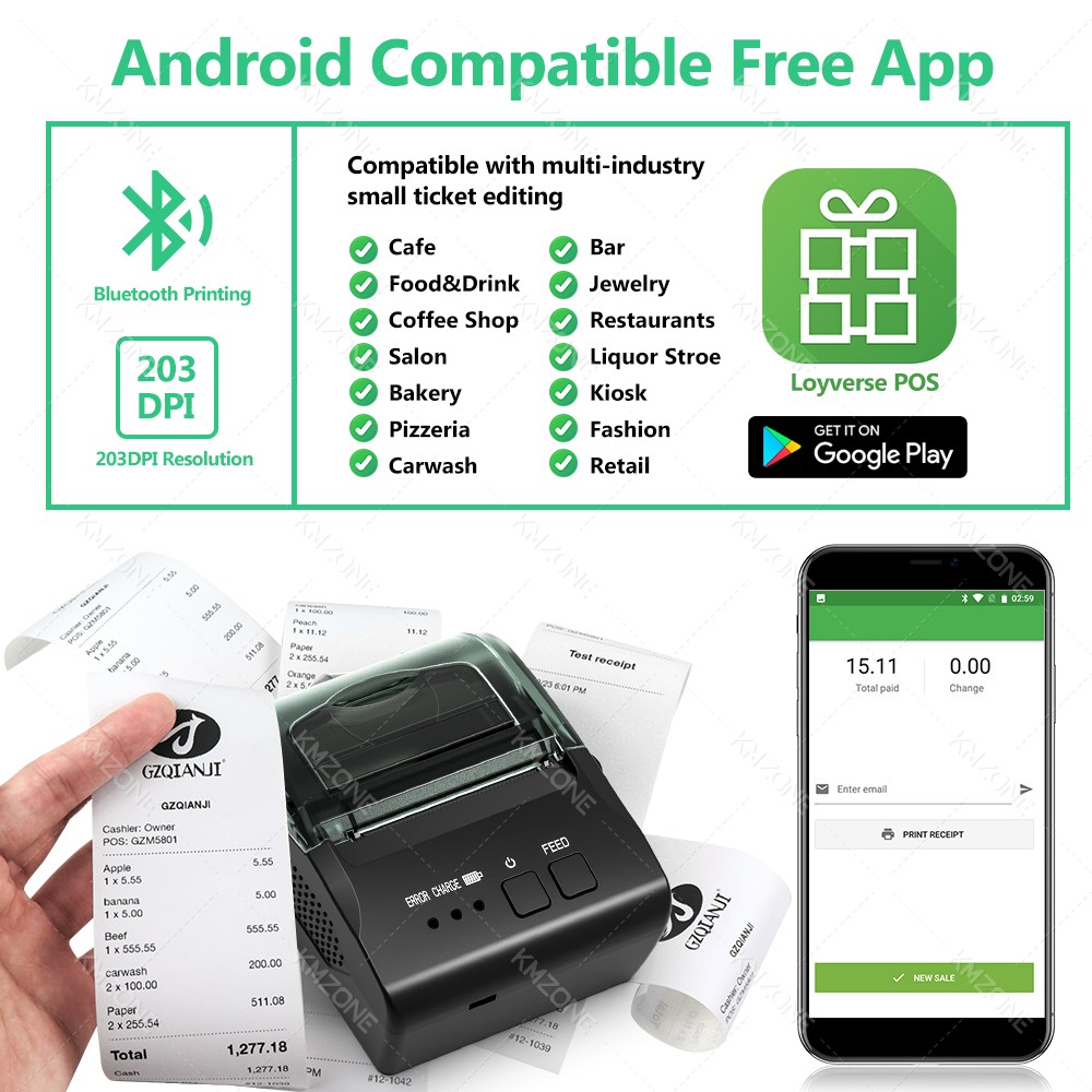 GZQIANJI-Mini imprimante mobil - Commercial Book Printing Machines avis et prix